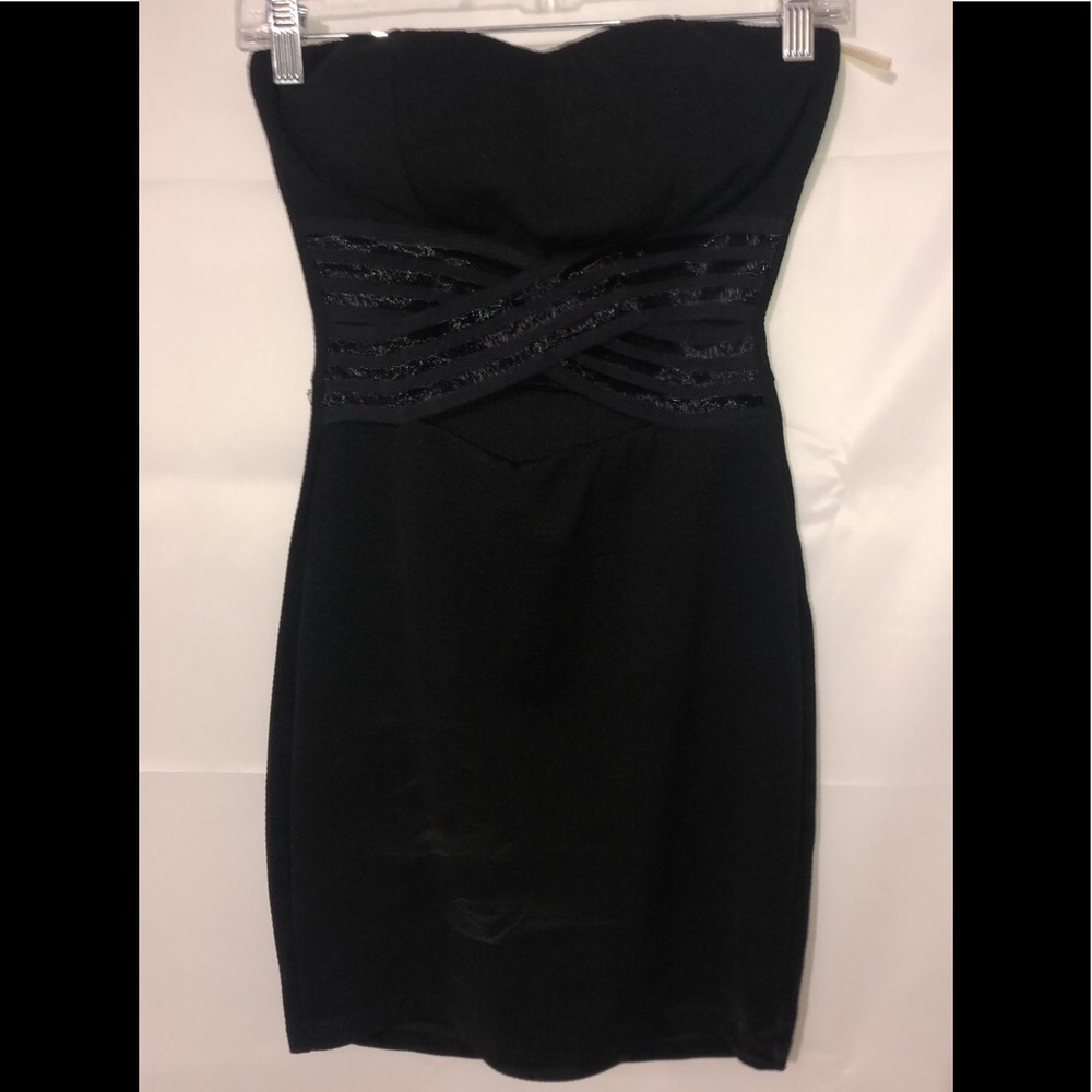 Alt. B Strapless Black Dress
